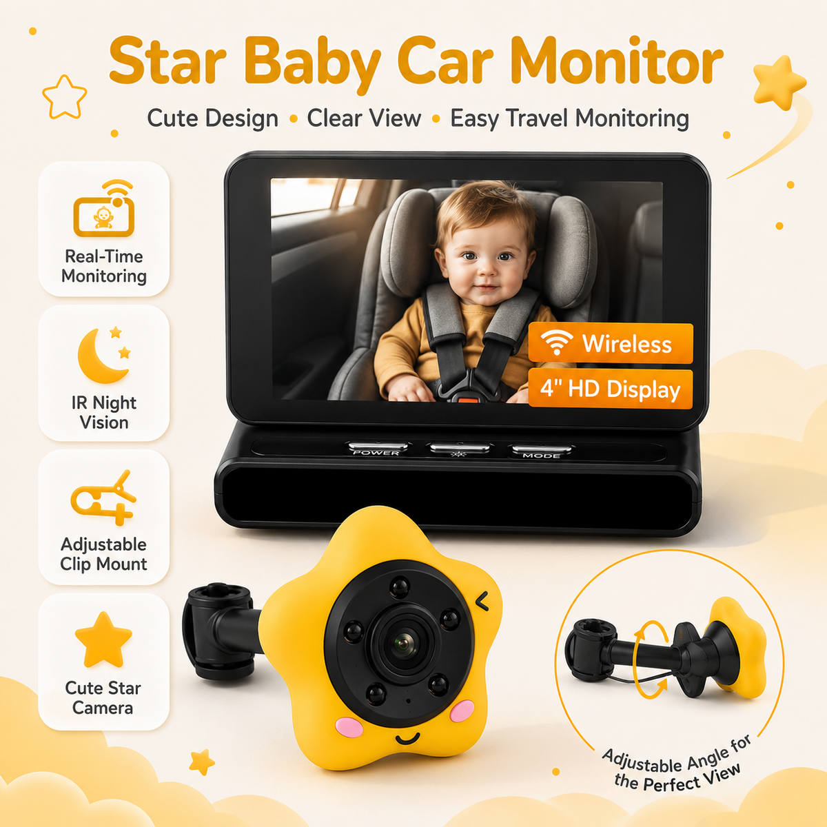 Baby car camera