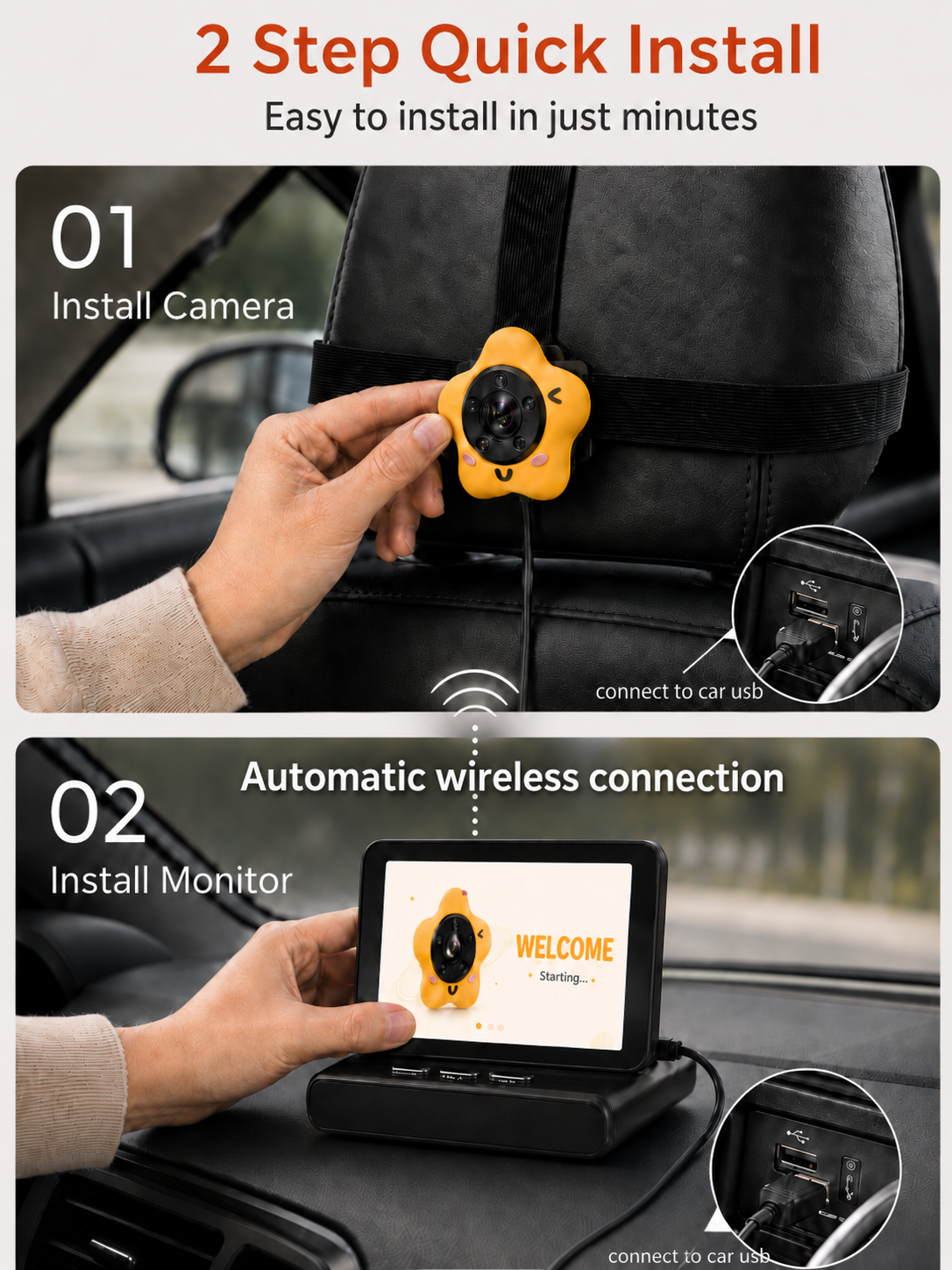 Baby car camera